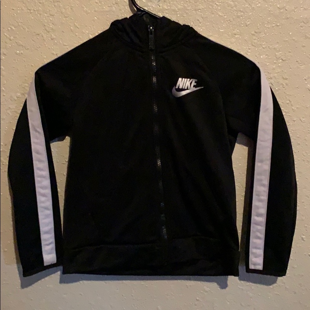 2 Nike jackets and Abercrombie kids collared shirt